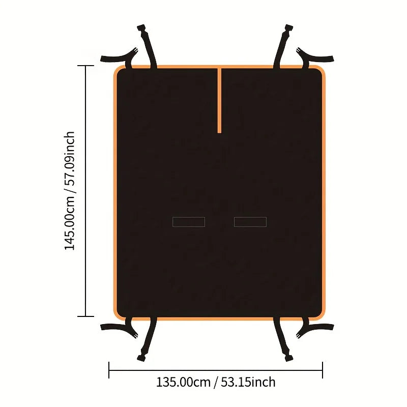 Premium Oxford Cloth Dog Car Seat Cover Durable Waterproof Scratchproof Pet Hammock Cushion Protector for Cars Trucks SUVs