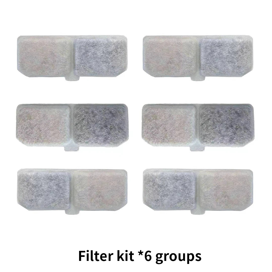 Replacement Filters Cat Water Fountain Filters Element for Stainless Steel Cat Water Fountain Activated Carbon Sponges Filters