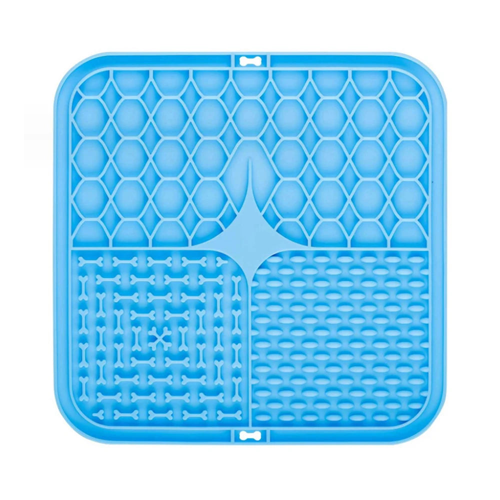Pet Lick Silicone Mat Dogs Pet Slow Food Plate for Dog Bathing Distraction Silicone Dog Sucker Food Training Dog Feeder Supplies