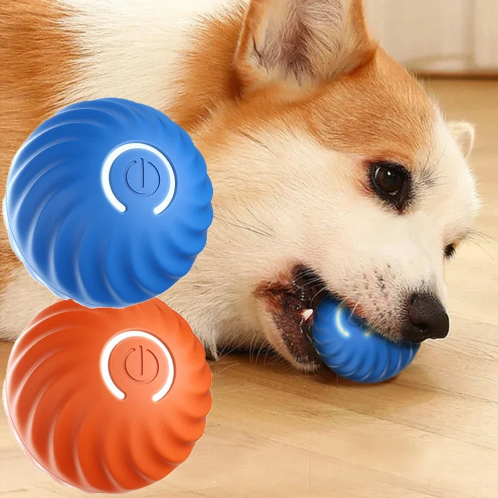 1pcs Dog Toys Intelligent Gravity Jump Ball Rechargeable Bite-Resistant Rolling Ball Cat And Dog Chase Interactive Pet Toys