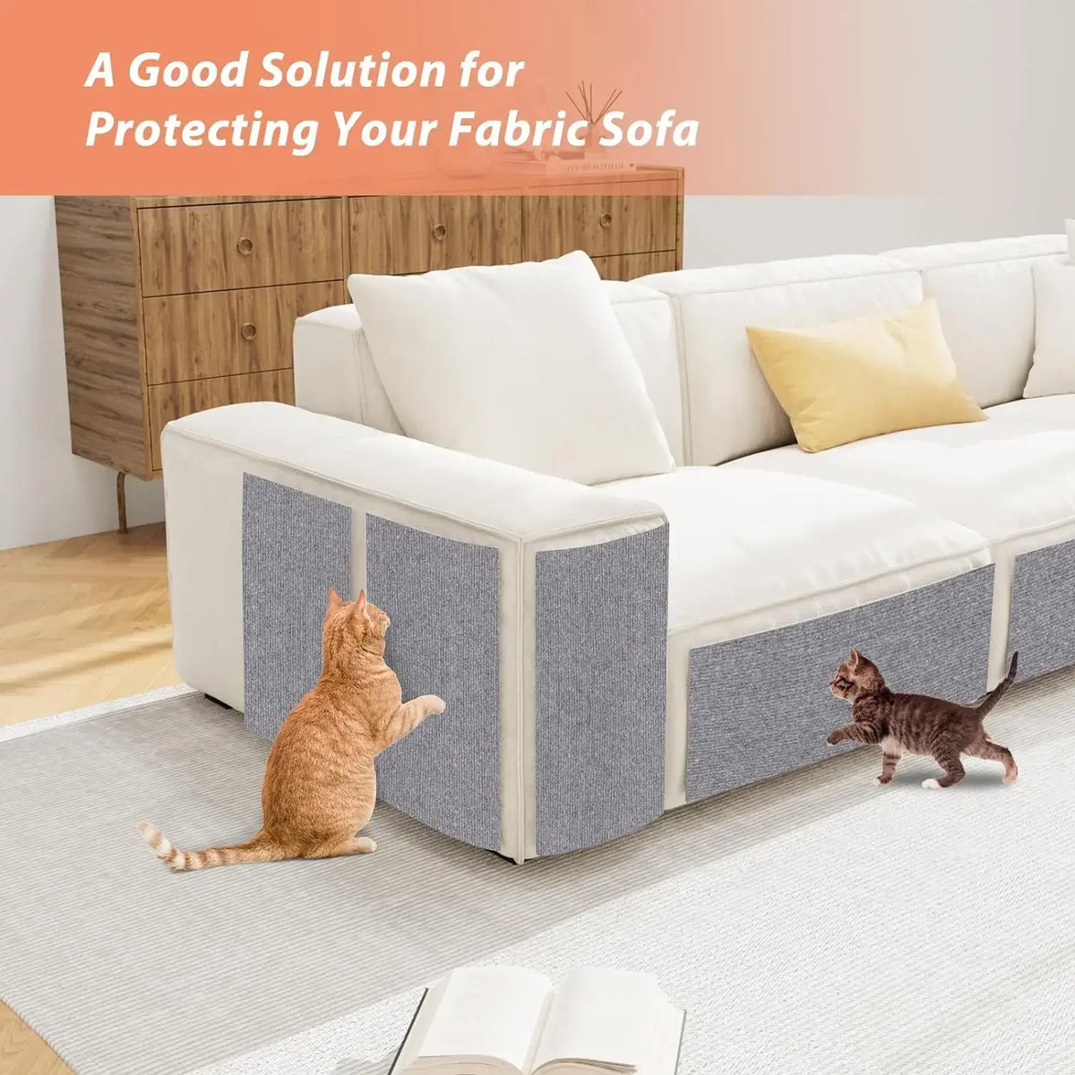 Anti Cat Scratch Sofa Cat Crawling Mat Sofa Protection Grinding Climbing Frame Self-adhesive Carpet Cats Scratch Board Cat Toys