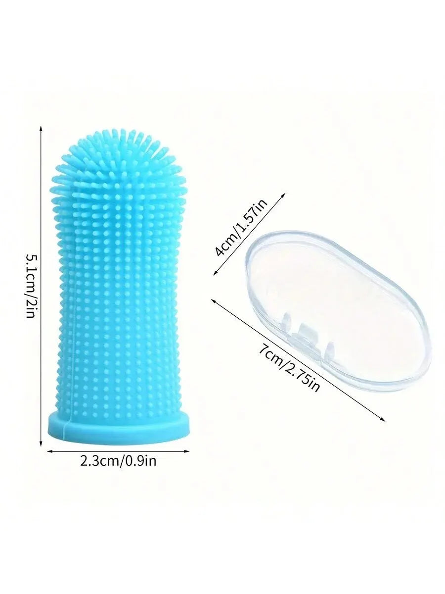 Dog Super Soft pet Finger Toothbrush Teeth Cleaning Breath Care Nontoxic Silicone Tooth Brush Cat dog toothbrush pet products