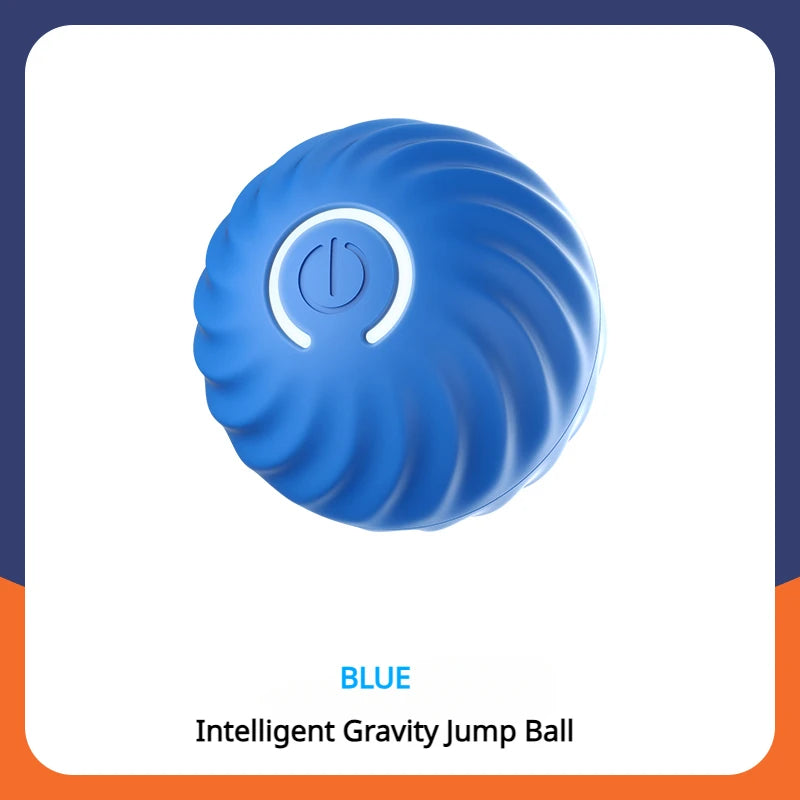 1pcs Dog Toys Intelligent Gravity Jump Ball Rechargeable Bite-Resistant Rolling Ball Cat And Dog Chase Interactive Pet Toys
