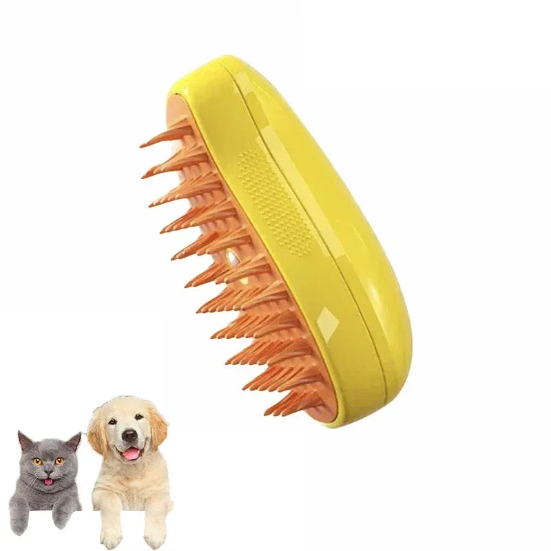 Steam Brush for Cats Soft Electric Water Jet Pet Comb Silicone Hair Remover Dog Brush Pet Grooming Supplies Products Home