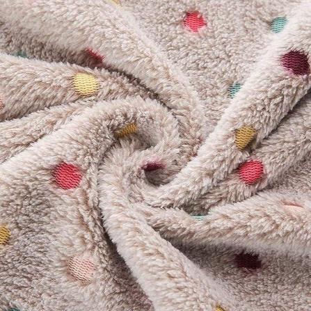 Soft Fleece Dog Blanket Set – Double-Sided Coral Velvet Pet Blankets for Couch in Cute Patterns, 3 Sizes Available