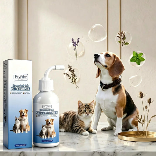 Gentle Pet Ear Wash | Odor-Free Cleaning for Dogs & Cats