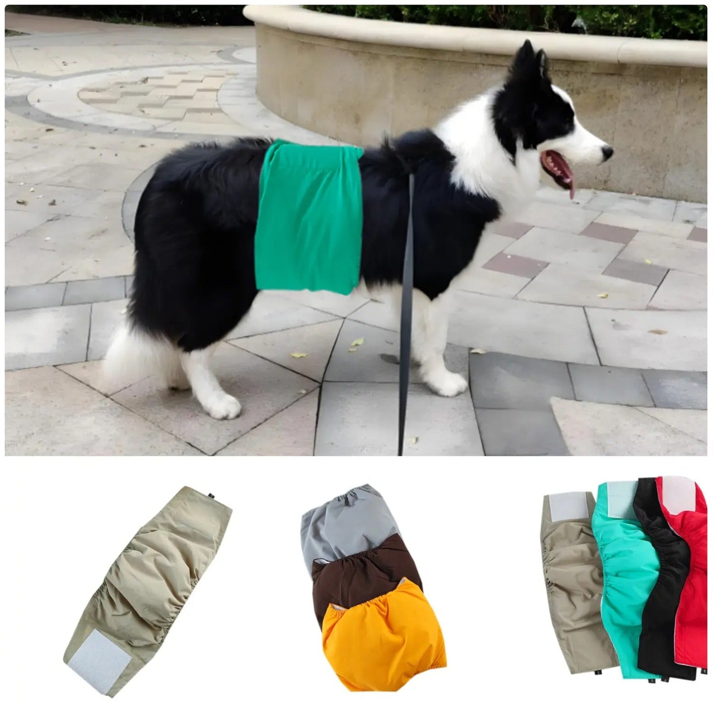 Dog Belly Band & Diaper Wrap - Waterproof Dog Sanitary Pants for Male & Female Dogs