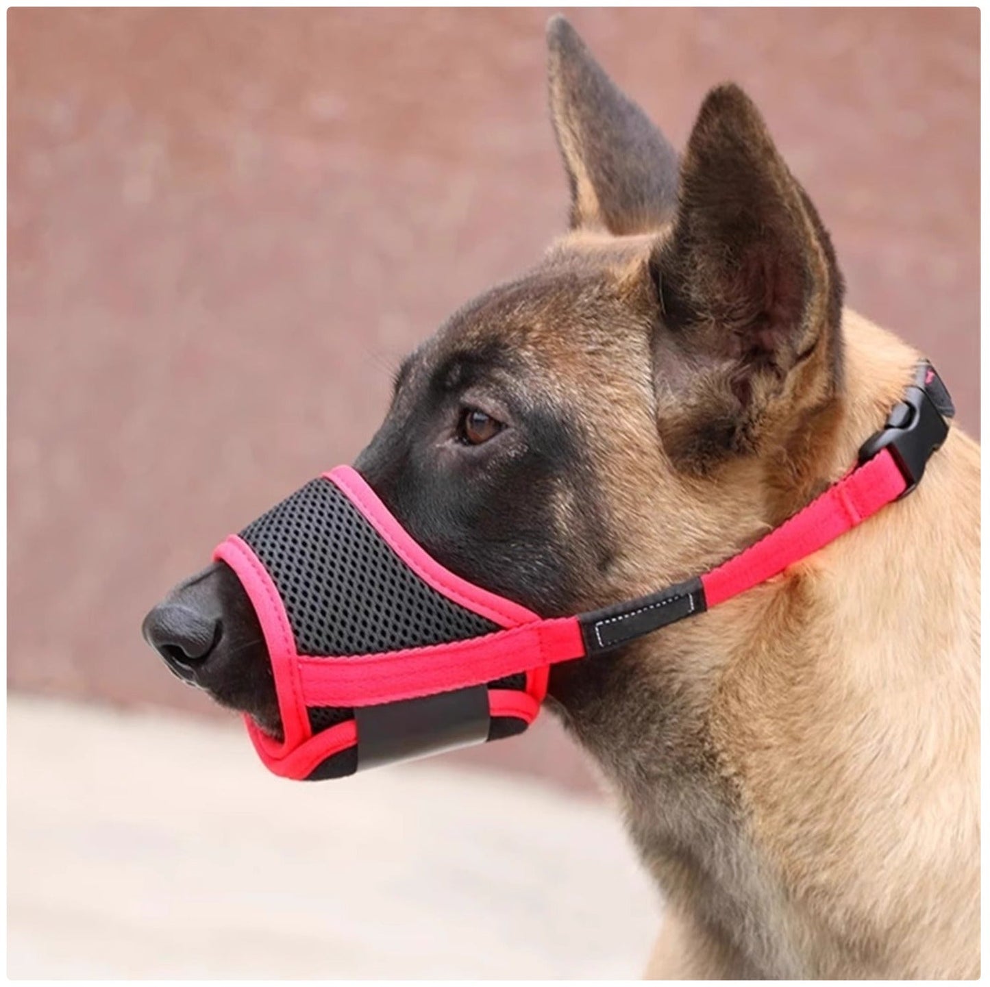 Adjustable Dog Muzzle - Breathable Anti-Biting Chewing Mouth Guard for Small Medium Large Dogs