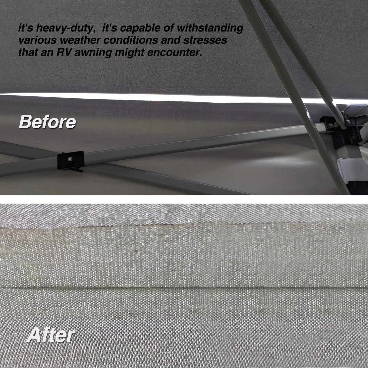 RV Awning Repair Tape, 39ft Waterproof Repair Tape for Canvas, Tent Repair