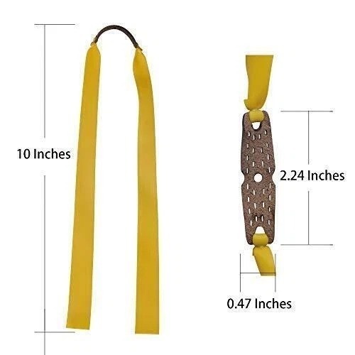 16pcs 0.75mm Slingshot Rubber Bands Replacement Flat Hunting Catapult Elastic...